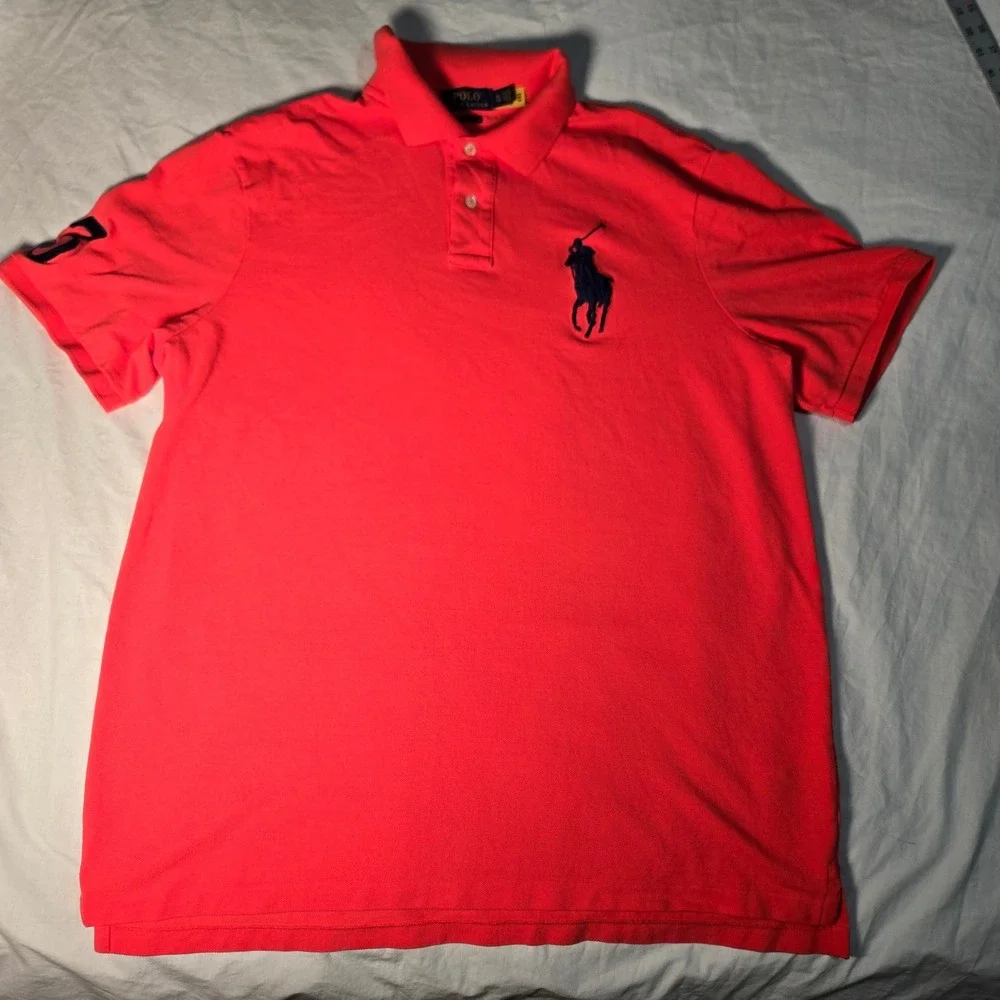 Polo Ralph Lauren Mens XL Big Pony Polo Shirt Classic Fit Short Sleeve Cotton